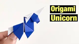 ORIGAMI UNICORN | PAPER CRAFT | EASY TUTORIAL