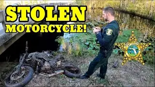 Stolen Motorcycle Found Magnet Fishing COPS CALLED