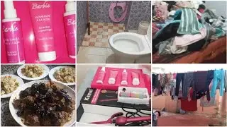 روتين تحفيزي تيد وجافيل طواليت رجعت تشعل غدانا لحم برقوق خضرة مبخرة واخيرنشفوحويج مشتريات لبناتي 