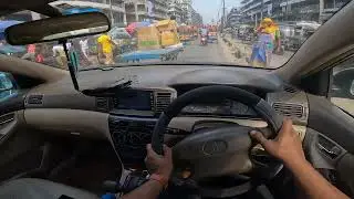 Mirpur 1 Mazar road to Rupnagar Abashik - Dhaka Car POV