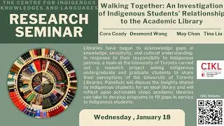 Walking Together: An Investigation of Indigenous Students&rsquo; Relationship to the Academic Library