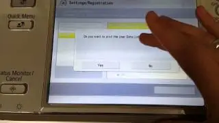 Canon imageRUNNER ADVANCE C5255 - How to Print a Configuration Page