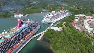 Carnival Cruise - Isle of Roatan Honduras (Mahogany Bay) - Cruise Port Raw Footage - Part 3