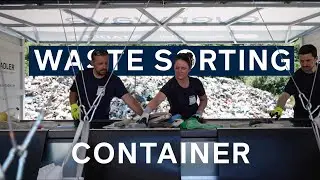Recycling River Waste with SortX the first Sorting Container of its kind.