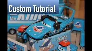 Disney Cars 3 Crew Chief The King with Headset - Custom Tutorial (Dinoco)