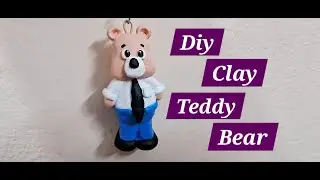 DIY Teddy bear | clay art | cute teddy@JKCreativeCrafts