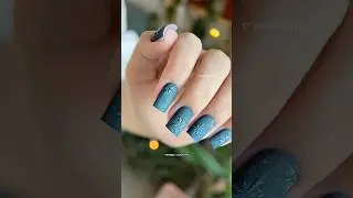 ХРУСТАЛЬНЫЕ СНЕЖИНКИ НА НОГТЯХ❄️ #дизайнногтей #nails #ногти #маникюр