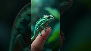 Cute Micro Animals On Fingers #midjourney #pixverseai  #ai