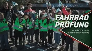 Fahrradführerschein | Aaron Zehnter bei der Prüfung