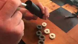 Foamed Mock Suppressor for Airsoft HPA system.
