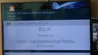 Fijian Minister for Lands launches the online MyLease Information Services