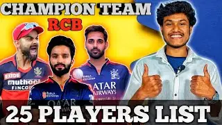 RCB 25 PLAYERS LIST | RCB Auction 2026 Player list | RCB TEAM SQUAD 