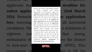 OPTCL RECRUITMENT 2024 FOR DIPLOMA & TECHNICIAN APPRENTICE/APPLY ONLINE/NO EXAM, NO FEE #APPLY SOON