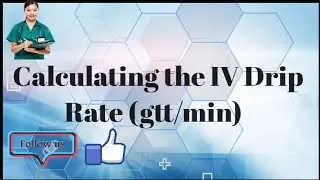 Calculation of IV Drip Rate in gtt/minute#ivdrips#nursingofficer#nursingschool#nursingstudent#anm#SN