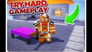 Gingerbread Kit Gameplay Against a Skilled Clan Player | Roblox BedWars