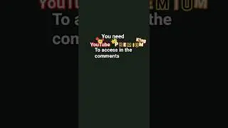 Please buy YouTube ✨ PREMIUM✨ to access in the comments