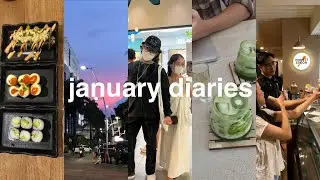 january diaries 🐛 | cafe hopping, work, friends & going out