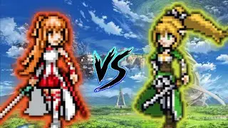 Asuna VS Leafa in Jump Force Mugen