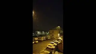 Torna la neve in Piemonte: l'inizio della nevicata in diretta da Andrate e Roccavione