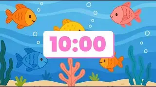 Таймер для занятий &laquo;Подводные рыбы и кораллы&raquo; &ndash; 10 минут (Ocean Kids Countdown)