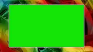COLORFUL PICTURE FRAME GREEN SCREEN EFFECT 1076