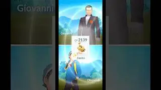 ✨Shiny Galarian Zapdos Destroy Giovanni Badly in #pokemongo