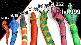 (2025) Snake Evolution Run 3D Level Up Snake Max_Level Gameplay ( New Update)