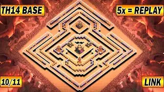 Only 1 Star Th14 LEGEND Base With Link 2021 | Unbeatable Th14 Base Link | Anti 1 Star Base TH14