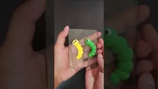 How to make clay worm 😚 #shortvideo #youtubeshorts#claycraft#clayworm
