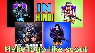 How to make mascot logo like scout , mortal| make your Pubg MOBILE character logo|  clash op