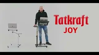 Tatkraft Joy - Laptoptisch Hohenverstellbar, ✅Portable Desk, Laptop Desk, on Wheels, Laptoptisch