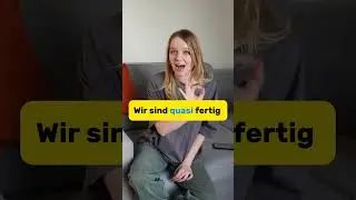 Маленькое слово quasi, из-за которого немецкая речь звучит естественно. #deutschkurs  #немецкий