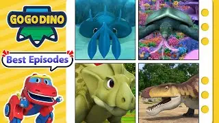 【GOGODINO】Best Ancient Reptiles w/ Trilobite, Kannemeyeria, Archelon, Fasolasuchus | Kids Cartoon