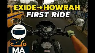 Kolkata Street Ride | Exide More to Howrah Bridge POV | First MotoAmit Vlog | #firstvlog