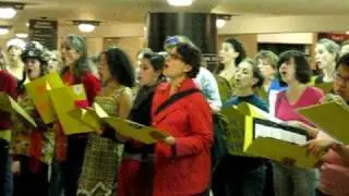 Philadelphia Complaint Choir, SEPTA Suburban Station performance.