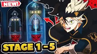 UPDATE GUIDE! HOW TO CLEAR HALL OF ILLUSIONS STAGE 1-5 | Black Clover Mobile