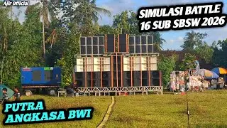 Simulasi BATTLE SBSW 2026, ANGKASA AUDIO BWI CEK SOUND 16 SUB COMPARE PARAMEX x CLA