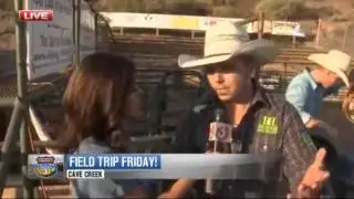 Scott Pasmore bull riding in Cave Creek