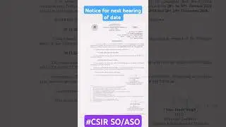Csir SO /ASO Case update #csir #csirsoaso #csirao