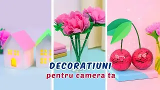 DIY Decoratiuni Pentru Camera Ta - Idei Dragute si Ieftine cu Hartie