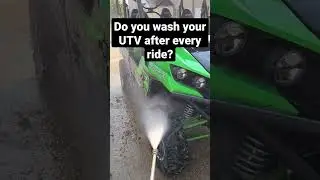 How often do you wash your UTV? #utv #utvlive #utvnews #kawasaki #polaris #canam #polarisrzr #atv