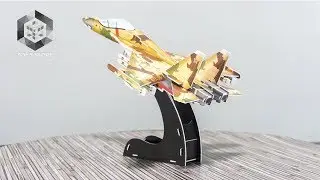 SUPER MILITARY SUKHOI SU-35 3D Puzzle Jigsaw Model | CubicFun 3D Puzzle P604h