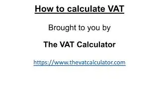 How to calculate VAT - add or remove VAT - from The VAT Calculator