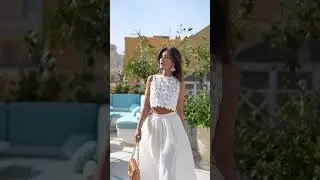 White Hot:  Summer Style in the Mediterranean 🔥 #fashiontrends #ootd #streetfashion #boho