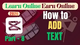 How to add Text in capcut || Free video editing course 