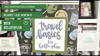 Travel Basics Sticker Book Flipthrough- Releases 1/6 at 10:00 am ct