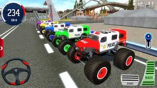 Police Monster Truck Mega Ramp Stunt Driving #2 - US Extreme Car Stunts Racing - Android Gameplay