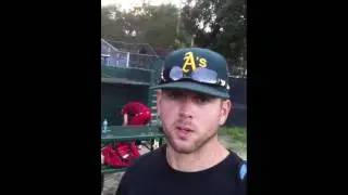 Post game interview by Chris Holt
