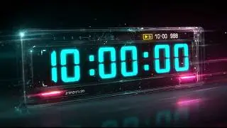 10 HOUR TIMER | 10:00:00 Countdown | Study, Sleep, Work Timer | 4k 60fps