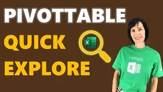 Secret PivotTable Quick Explore tool not many people know!